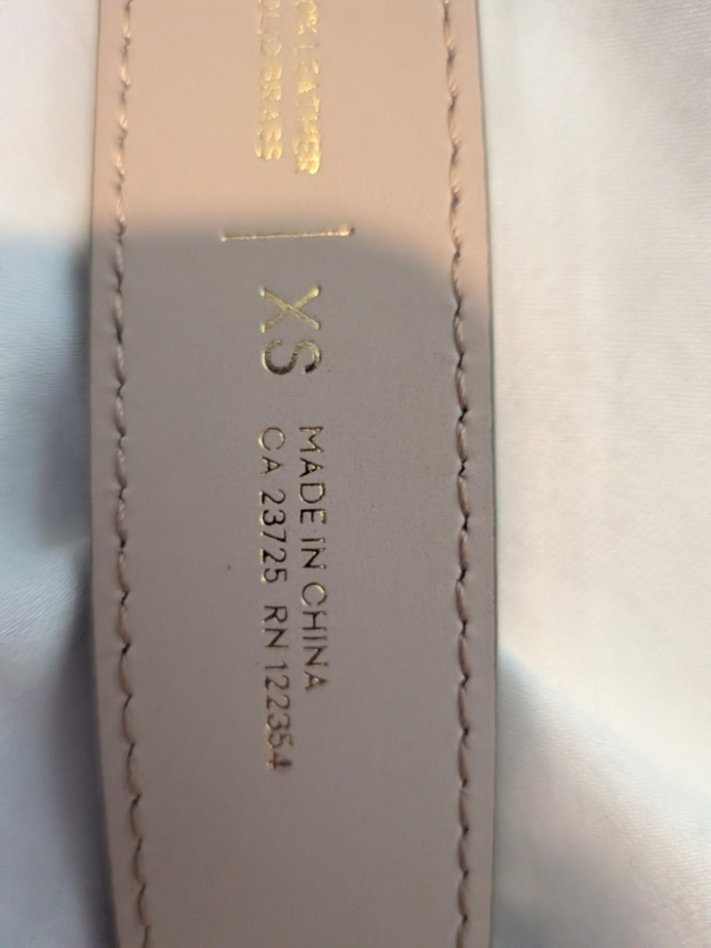 NWOT Aritzia 100% Real Leather and Solid Brass Buckle (XS) - Picture 6 of 6